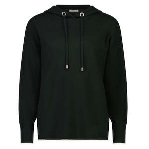 Dot Women's Hooded Sweater - Hunter Green