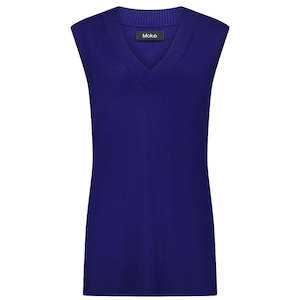 Sam Women's Knit Vest - Blue Depths