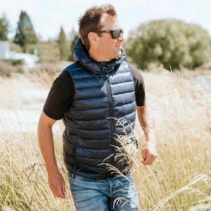 C.J Men's 90/10 Packable Down Vest - Navy