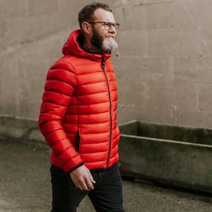 Jimmy Men's 90/10 Packable Down Jacket - Red