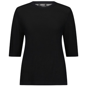 Florence Women's Short Sleeved Crew - Black