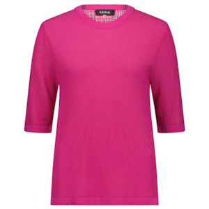 Florence Women's Short Sleeved Crew - Fuchsia