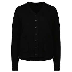 Claire Women's Button-up Cardi - Black