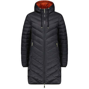 Arnie Women's Reversible 90/10 Down Coat - Black / Intense Rust