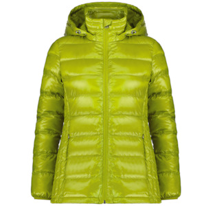 Lynn Women's 90/10 Packable Down Jacket - Chartreuse