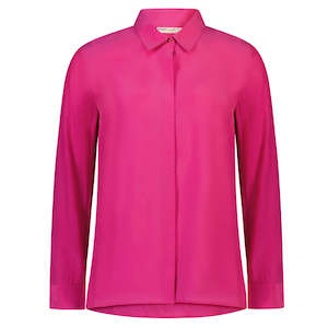 Katie Women's Cupro Blouse - Flamingo