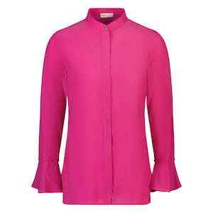 Joleen Women's Cupro Blouse - Flamingo