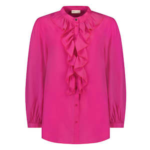 Jade Women's Cupro Blouse - Flamingo