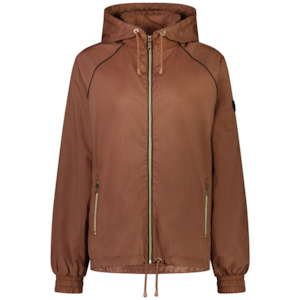 Ngapera Windbreaker Jacket: Ngapera Women's Wind Breaker - Desert with Black Trim