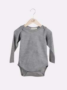 Baby wear: merino long sleeve bodysuit