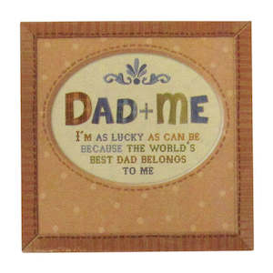 Message tile dad and me