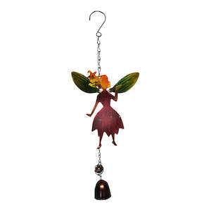 Garden glass fairy red