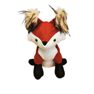 Plush Fox in Orange-Red