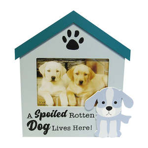 Spoiled dog photo frame