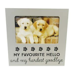 Pet Hello Goodbye photo frame