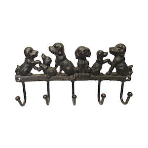 Cast iron dog tail hanger