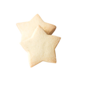 Xmas Bulk Shortbread Star Traditional 500g Bag