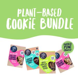 PLANT BASED BUNDLE CTN
2 x Dark Choc Caramel Popcorn 185g
1 x Oaty Aprioct Sup…