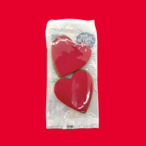 Grab'N'Go Gingerbread Red Heart Twin Pk 54g 24/CTN