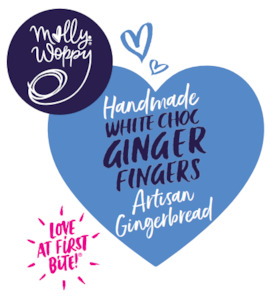 Biscuit manufacturing: JAR LABEL White Choc Dipped Ginger Fingers