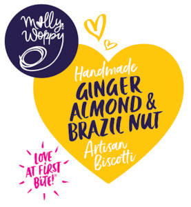 JAR LABEL Ginger Almond Brazil Nut Biscotti