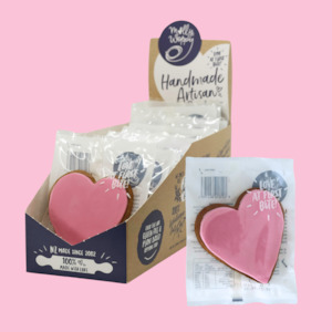 Grab'N'Go Gingerbread Pink Heart 48g 20/SLV