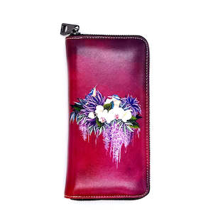 NZ Artwork Leather Wallet Kingfisher