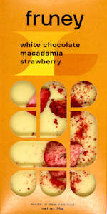 Gift: Fruney White chocolate, Macadamia & Strawberry