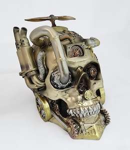 Gift: Steampunk Train Skull