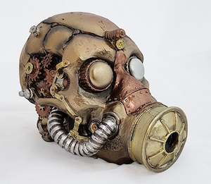 Steampunk Gasmask Skull