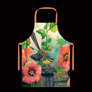 NZ Artwork Apron Fantail on post