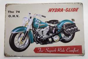 Hydra-Glide Tin Sign