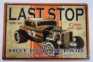 Gift: Last Stop Tin Sign