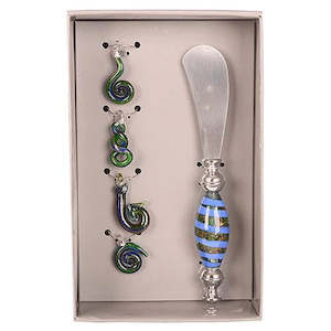 Wine Charms & Pate Knife