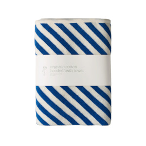 Organic Cotton Hooded Towel | Mariner Stripe