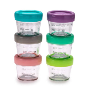 Melii Glass Food Container 4oz | 6 Pack