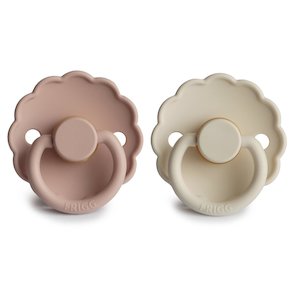 FRIGG Daisy Natural Rubber Pacifier | Cream/Blush