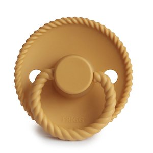 FRIGG Rope Natural Rubber Pacifier | Honey Gold