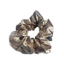 Large Silk Scrunchies - Champagne