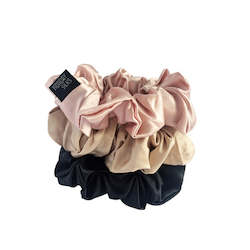 Midi Silk Scrunchies - Fairway 3 Pack