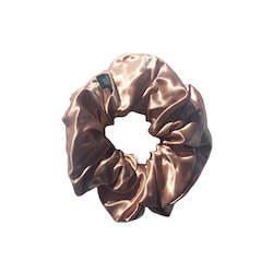 Linen - household: Large Silk Scrunchies - Rose Gold