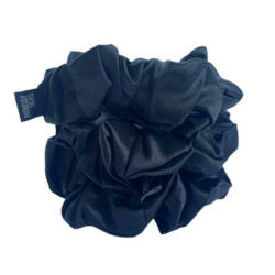 Midi Silk Scrunchies - Black 3 Pack