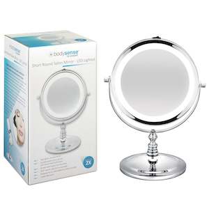 BODYSENSE SHORT ROUND SALON MIRROR LED - 2X