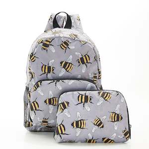 MINI BACKPACK - GREY BEES