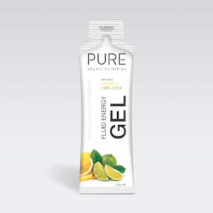 Pure Fluid Energy Gel 50g - Lemon Lime (18 Gels)