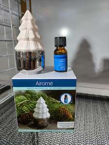 Porcelain Essential Oil Diffuser White Pine + Peppermint Oil