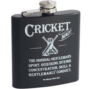 Ultimate Gift For Man - Cricket Hip Flask