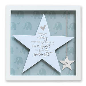 Chutneys or relishes: SENTIMENT STAR FRAME - NEVER FORGET