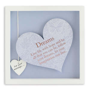 SENTIMENT HEART FRAME - DREAMS