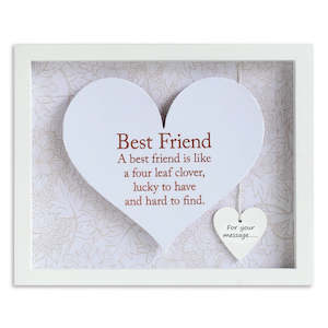 SENTIMENT HEART FRAME - BEST FRIEND